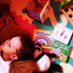 Samu with books